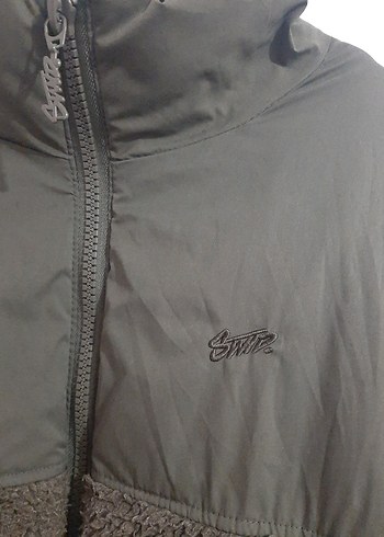 Pull&Bear XXL koyu haki yeşili Mont - Görsel 6