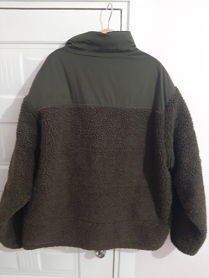 Pull&Bear XXL koyu haki yeşili Mont - Görsel 2