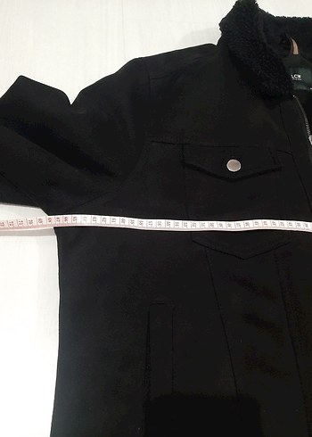 Siyah süvet mont içi kürklü sıfır ayarında - Görsel 5