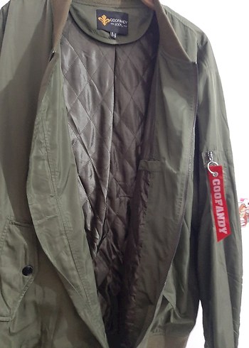 SIFIR ÜRÜN 
COOFANDY XXXL  Haki Fermuarlı Ceket - Görsel 5