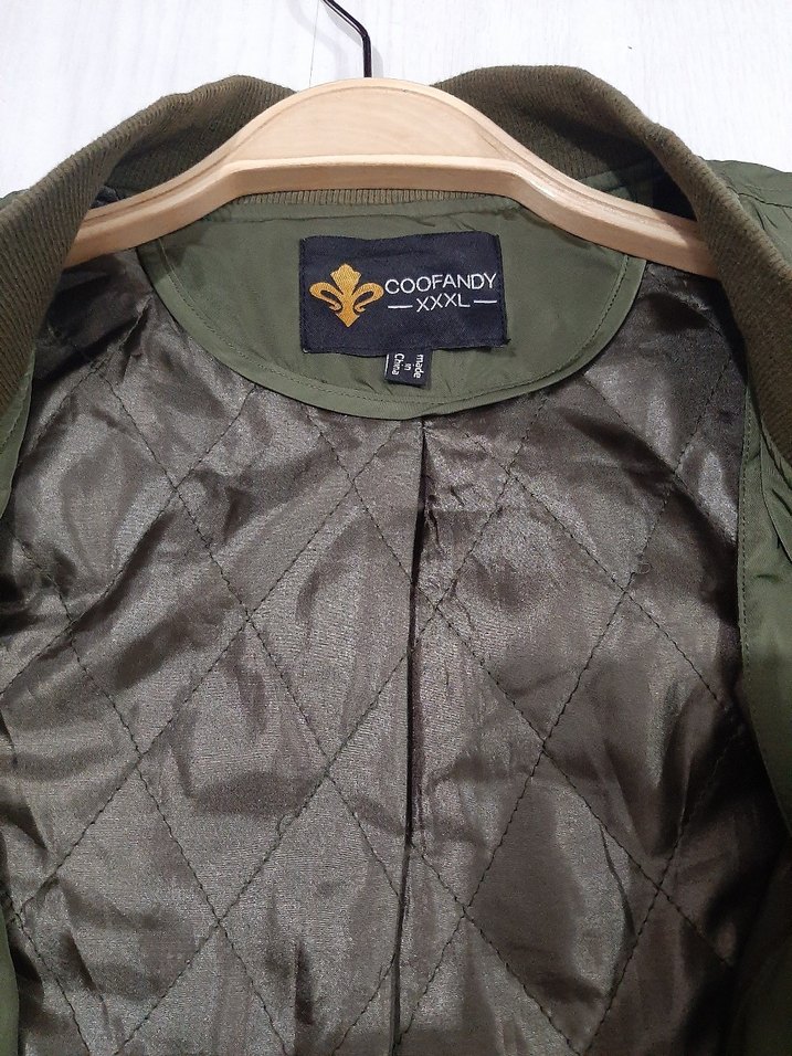 SIFIR ÜRÜN 
COOFANDY XXXL  Haki Fermuarlı Ceket - Görsel 4