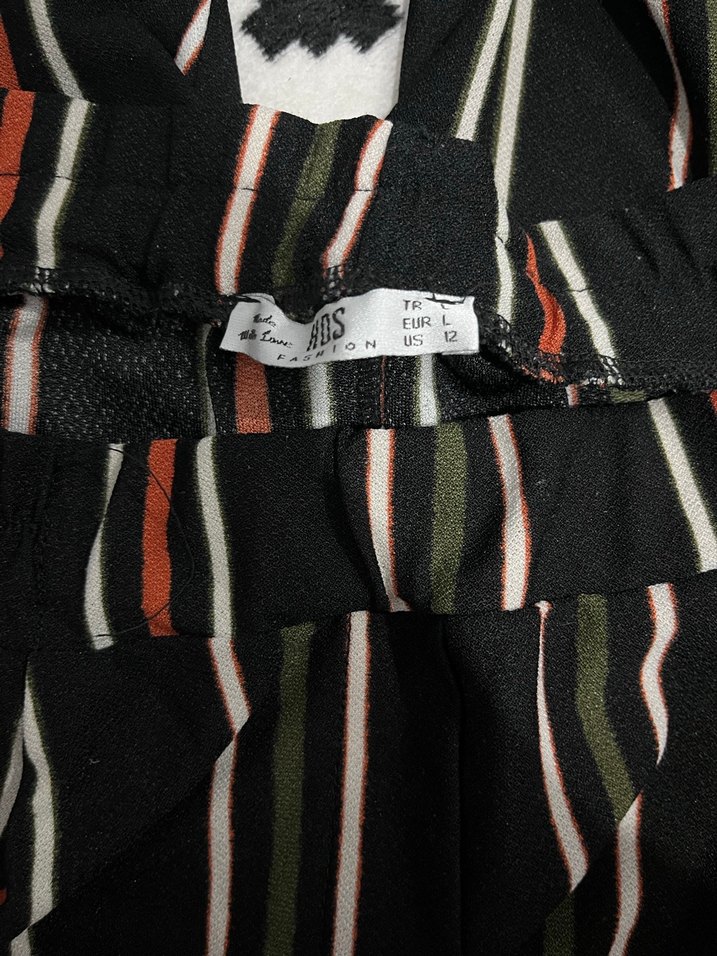 Çizgili Kadın Kumaş Pantolon - Görsel 5