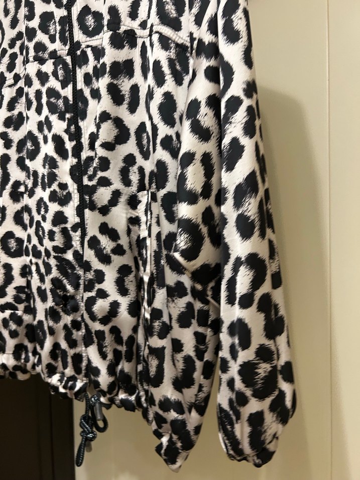 Bimna y-lola marka Leopar Desenli  saten Kadın Street Wear Ceket - Görsel 2