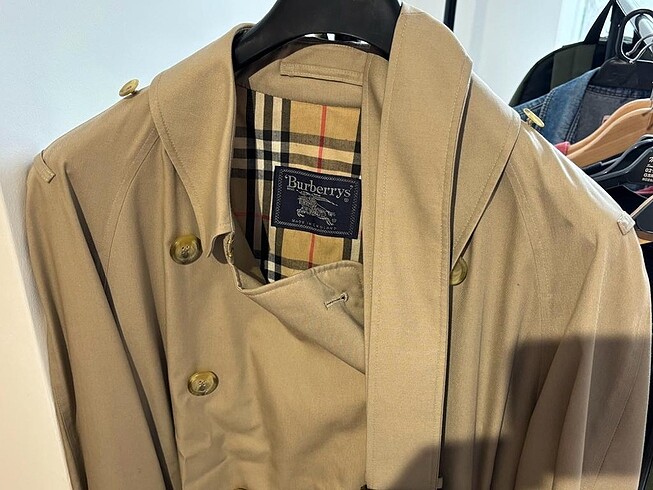 Burberry erkek trench kot 52 beden