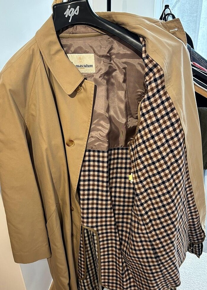 Aquascutum erkek miflonlu palto - Görsel 4