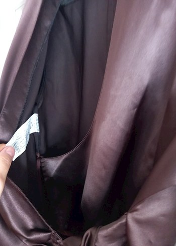 Urban Care Kadın V Yaka Saten Bluz