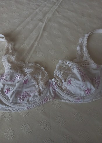 İşlemeli Beyaz Bohem Sütyen - Görsel 5