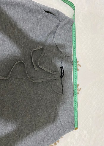 Gri Rahat Kesim Hamile Mini Şort - Görsel 2