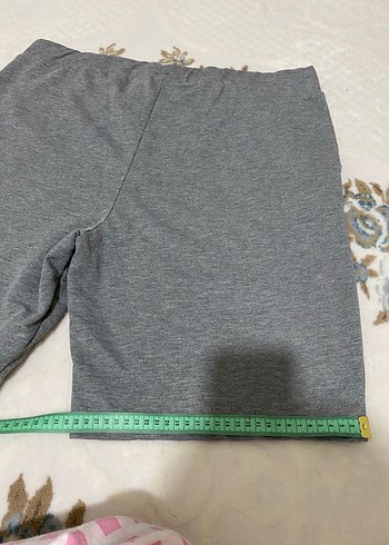 Gri Rahat Kesim Hamile Mini Şort - Görsel 4