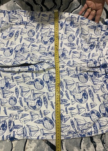 Mavi Desenli şort - Görsel 6