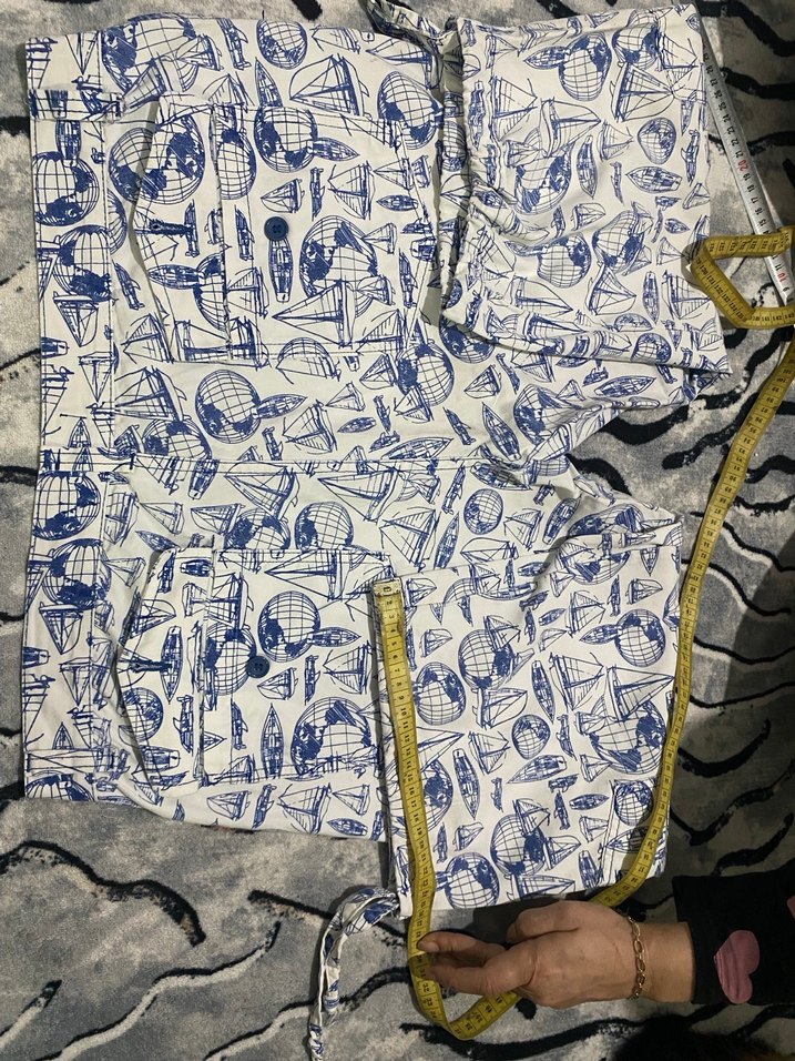 Mavi Desenli şort - Görsel 3