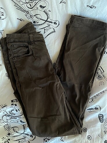 Vintage kahverengi pantolon
