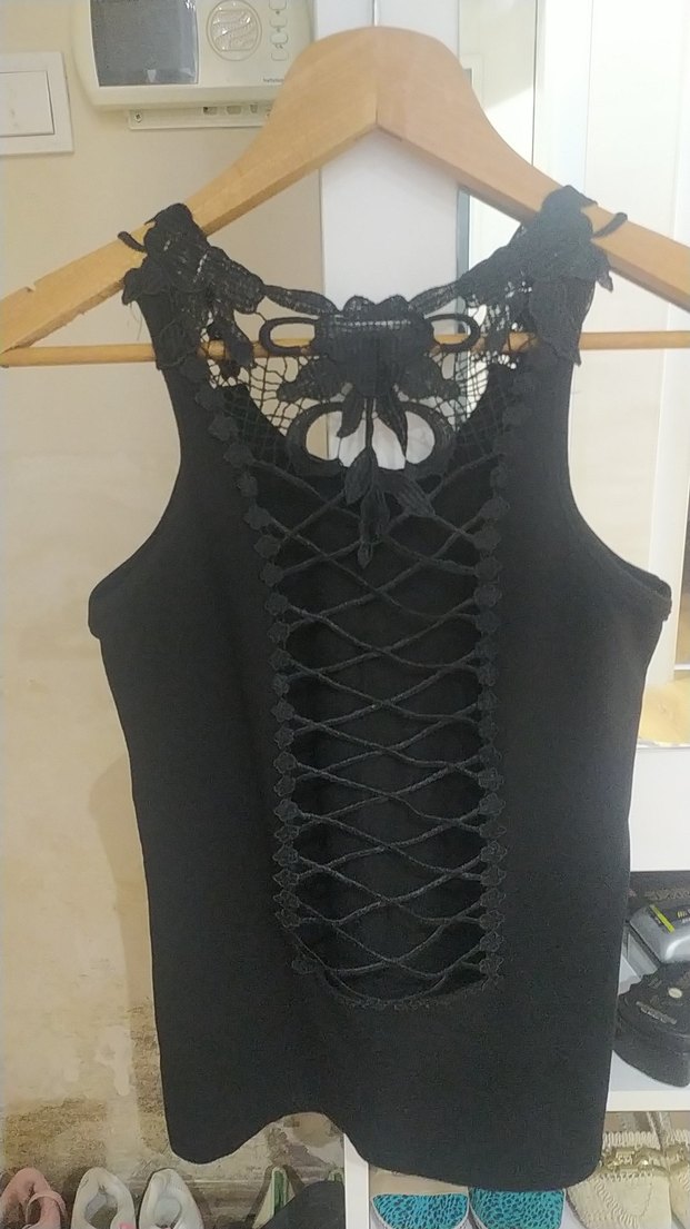 Dantelli Siyah  s-m beden uyumlu - Görsel 2