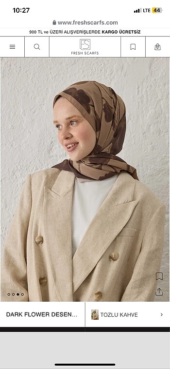 Dark Flower Şal (Fresh Scarf )