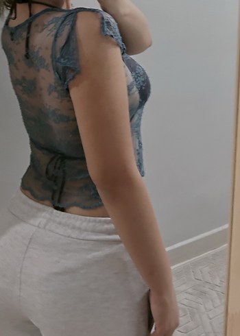 H&M Gri Normcore Kadın Bralet
