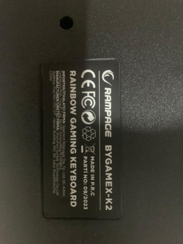 Renkli LED Işıklı Kablolu Klavye - Görsel 2