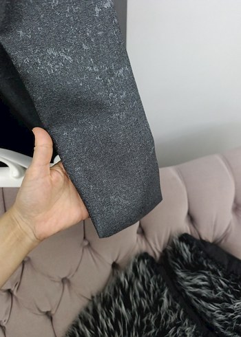 Gri Baskılı Modern Perde - Görsel 2