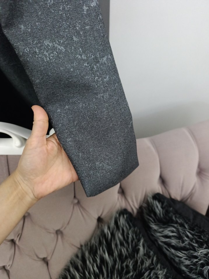 Gri Baskılı Modern Perde - Görsel 2