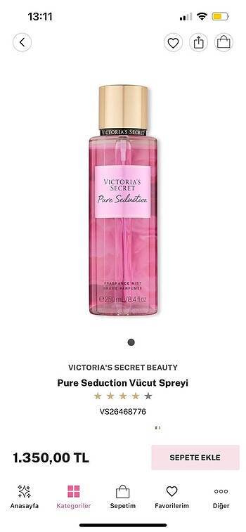 Victoria secret body mist