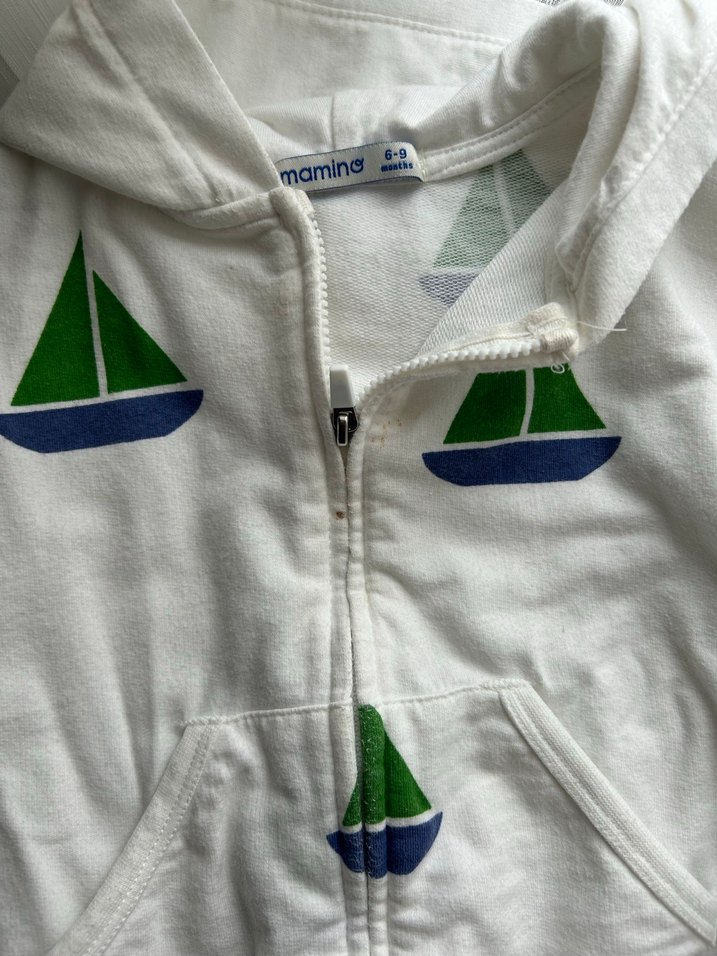 Kapüşonlu Fermuarlı Bebek Takımı - Görsel 2