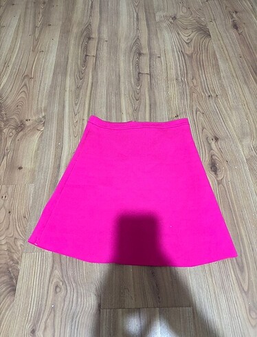 BARBİECORE PEMBE DOKUMA MİNİ ETEK
