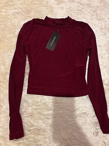 BORDO LİKRALI ELEGANCE BLUZ