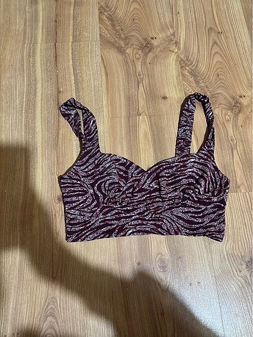VİNTAGE RETRO ASKILI CROP TOP
