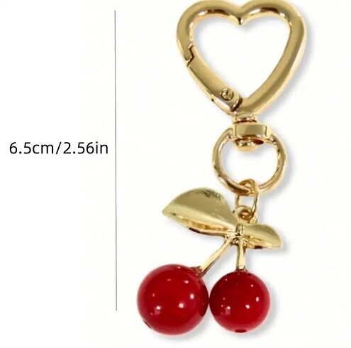Sheinside PİNTEREST TREND CHERRY HEART CHARM
