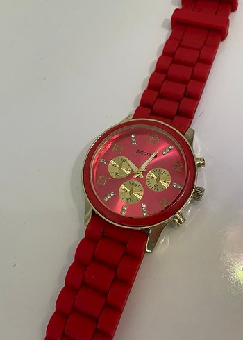 Kırmızı Kadın Kol Saati - Görsel 2