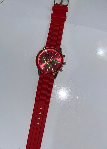 Kırmızı Kadın Kol Saati - Görsel 3