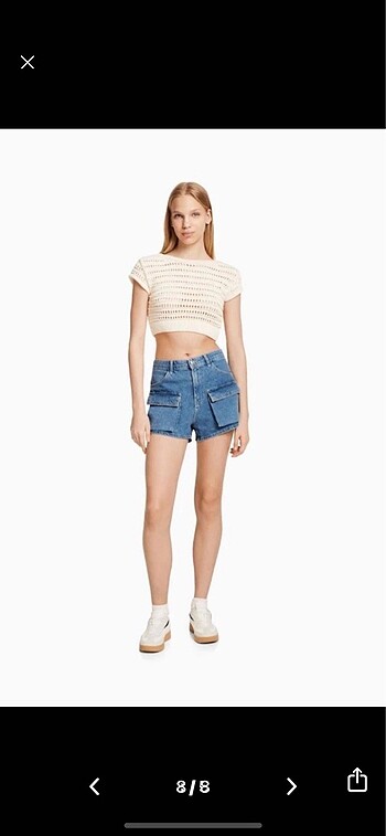 Bershka kot şort
