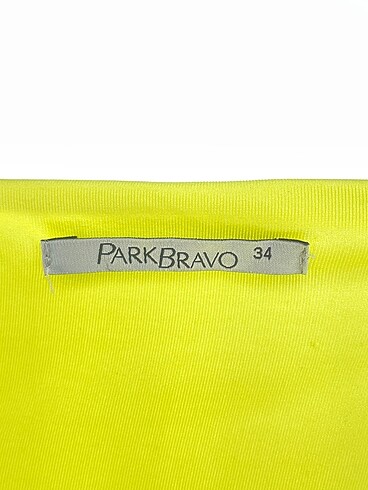 34 Beden sarı Renk Park Bravo Kısa Elbise %70 İndirimli.