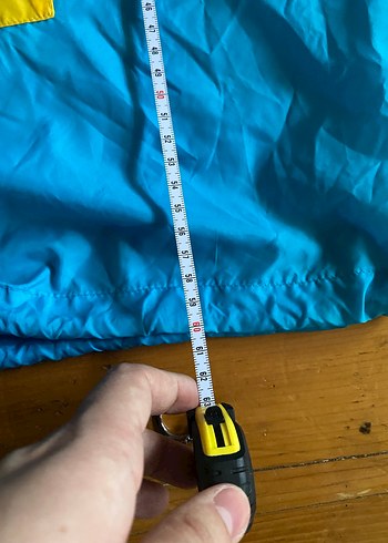 vintage Renkli Kapüşonlu yağmurluk rüzgarlık - Görsel 6