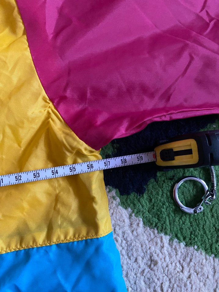 vintage Renkli Kapüşonlu yağmurluk rüzgarlık - Görsel 5