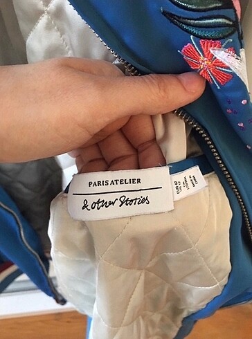m Beden mavi Renk All Saints Saten Bomber
