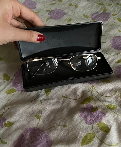 Vintage diktörtgen numaralı optik gözlük