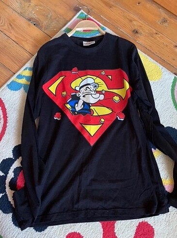 temel reis super man uzun kollu