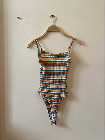 Zara zara çizgili renkli body