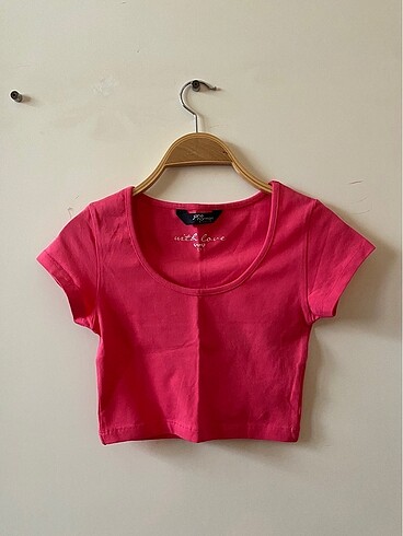 River Island pembe crop