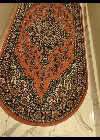 Koyu Renkli Çok Desenli Oval Halı - Görsel 2