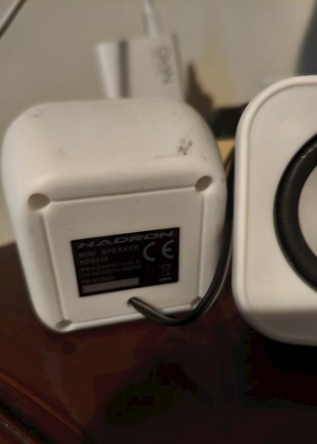 Beyaz Mini Masaüstü Müzik Sistemi Hoparlörleri - Görsel 2