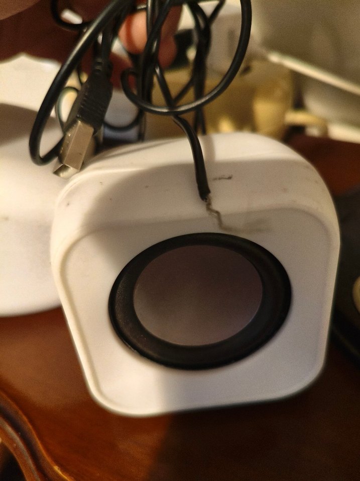 Beyaz Mini Masaüstü Müzik Sistemi Hoparlörleri - Görsel 5