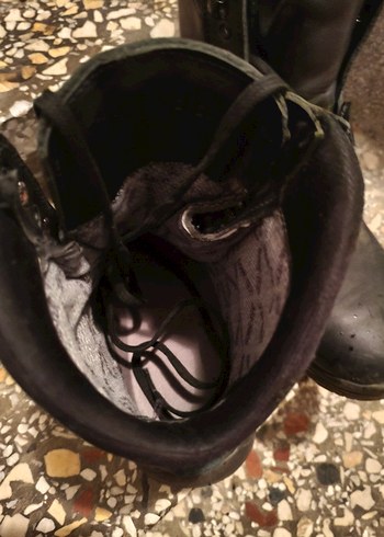 Siyah Deri Erkek Bot - Görsel 4