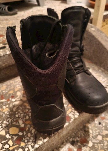 Siyah Deri Erkek Bot - Görsel 3