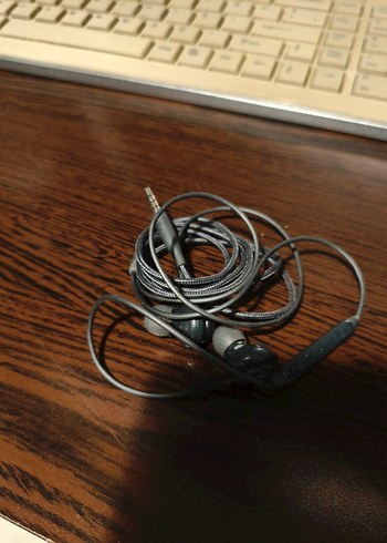 Gri Kablolu Kulak İçi Kulaklık - Görsel 3