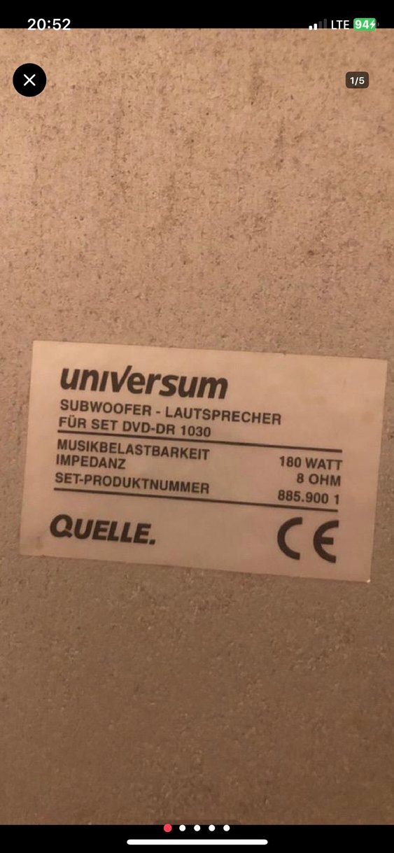 Gri universum Süper Subwoofer Sistemi - Görsel 2