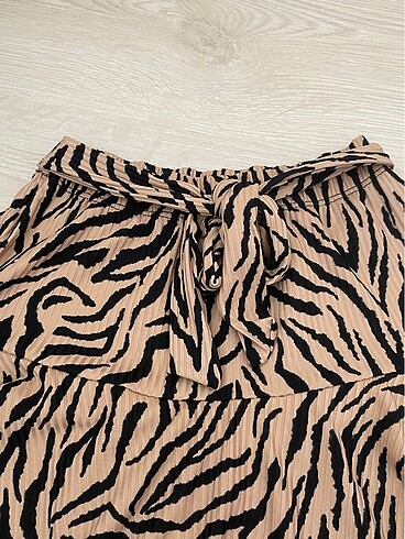 28 Beden Leopar desenli şort etek