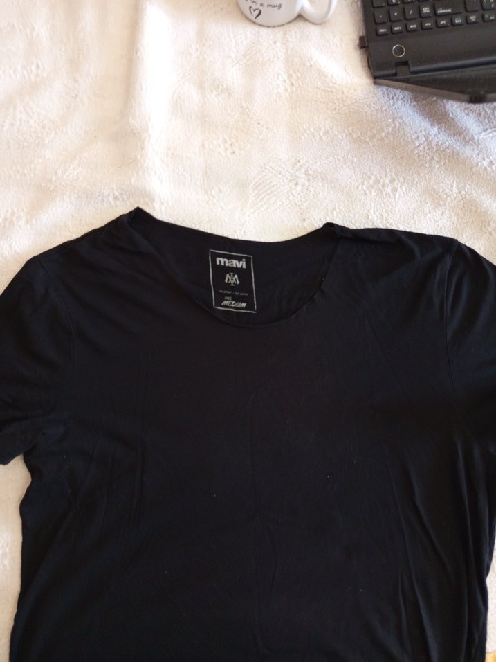 Siyah Regular Fit Erkek Tişört - Görsel 3