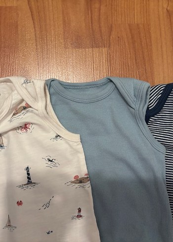 Carters Marka, Mavi Kolsuz Bebek Body, Pamuk, - Görsel 2