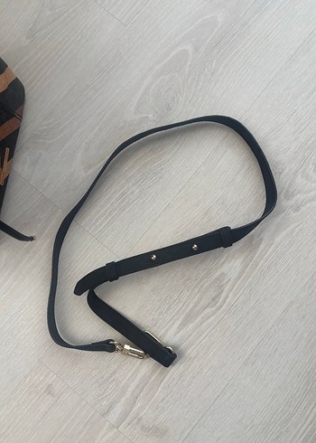 Orjinal Vakko Kahverengi Deri Çizgili Kadın Omuz Çantası - Görsel 6